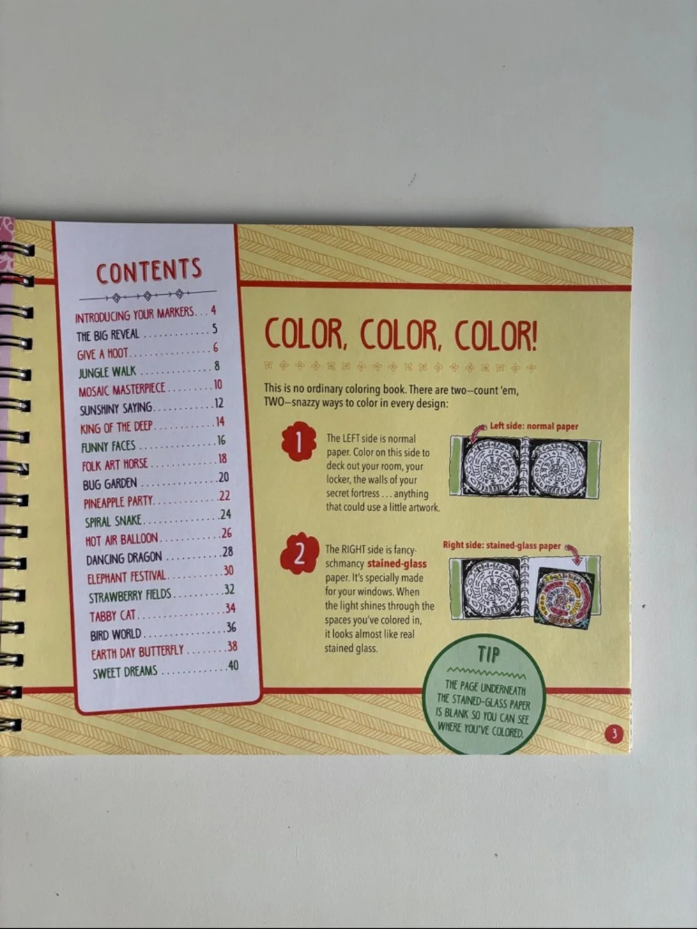 Klutz‎ Color-In Stained Glass Kit with Neon Pens & Create your Own Card Kit